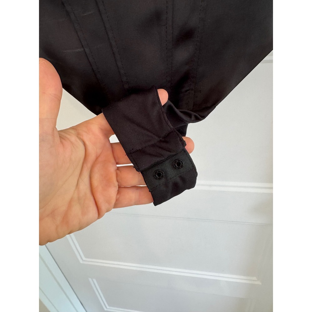 Zara Black Satin Corset Bodice Bodysuit Ruched Underwire Small - Picture 4 of 8